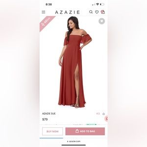 Azazie bridesmaid dress